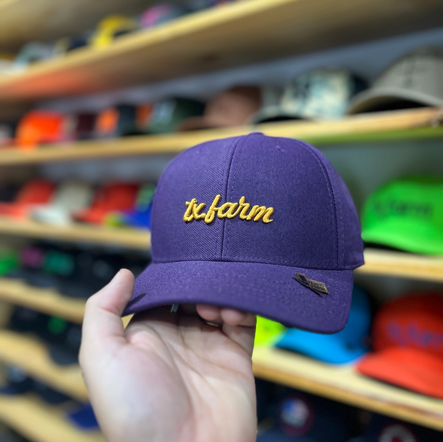 BON (28) Boné Texas Farm Roxo Bordado Tx.Farm - Imagem 1