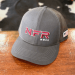 Boné NFR Cinza e Vermelho