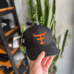 Boné Texas Farm Preto e Laranja
